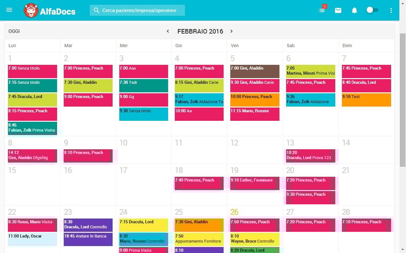 Agenda in cloud