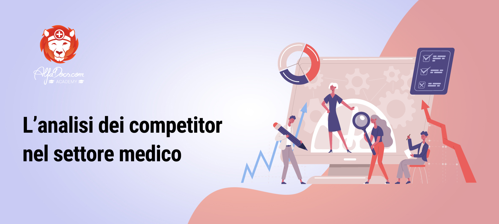 Blog post header analisi competitor nel settore medico